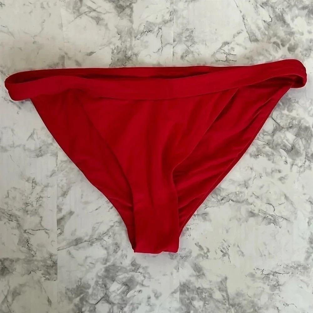Andie Swim Red Banded Cheeky Bottom Style #AB313 - XL